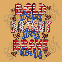 Bold Stripes Bright Stars Brave Hearts Urban Heavy T-shirt | Artistshot