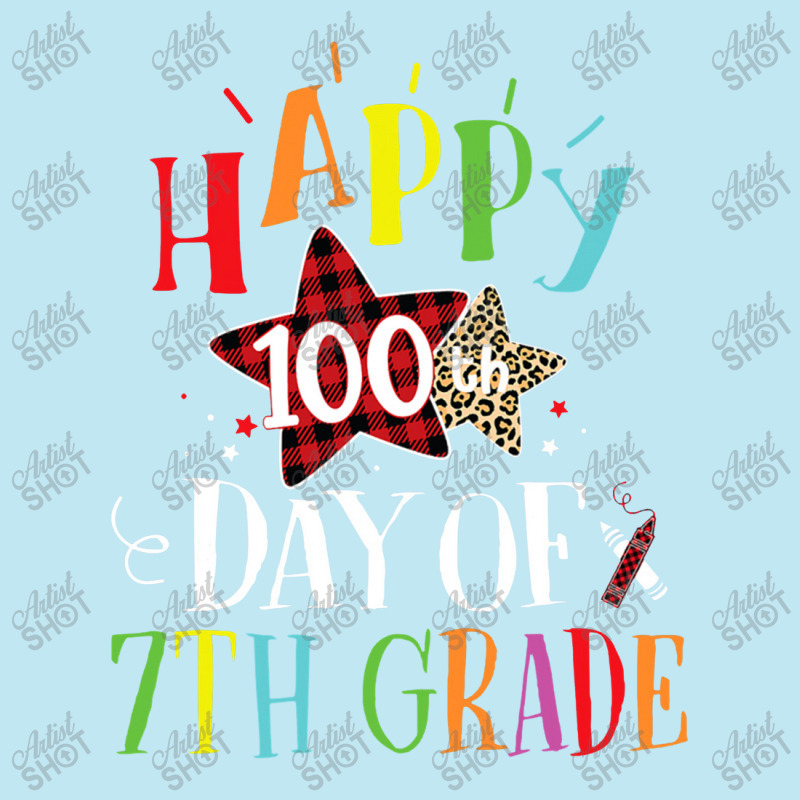 Red Plaid Leopard Happy 100th Day Of 7th Grade Urban Heavy T-shirt | Artistshot