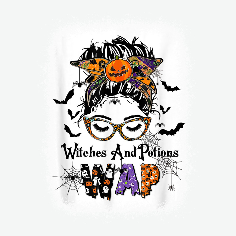 Wap Witches Potions Messy Bun Witch Halloween Costume Long Sleeve T Sh Urban Heavy T-shirt | Artistshot