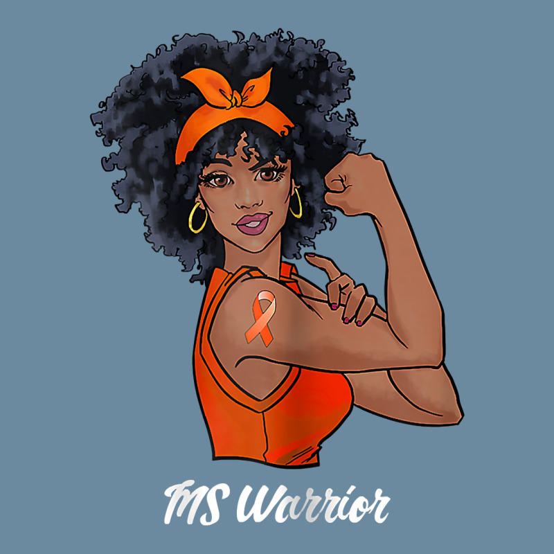 Womens Ms Warrior Fighter Support Multiple Sclerosis Awareness T Shirt Urban Heavy T-shirt | Artistshot