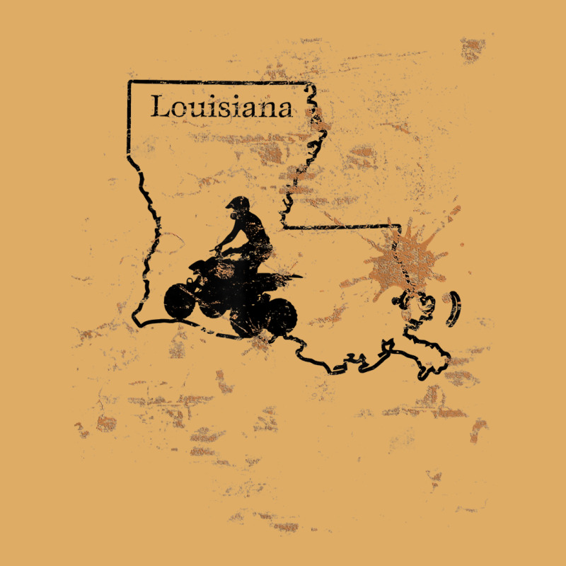 Louisiana Atv Trail Rider Mud La State Map Atv Riding T Shirt Urban Heavy T-shirt | Artistshot