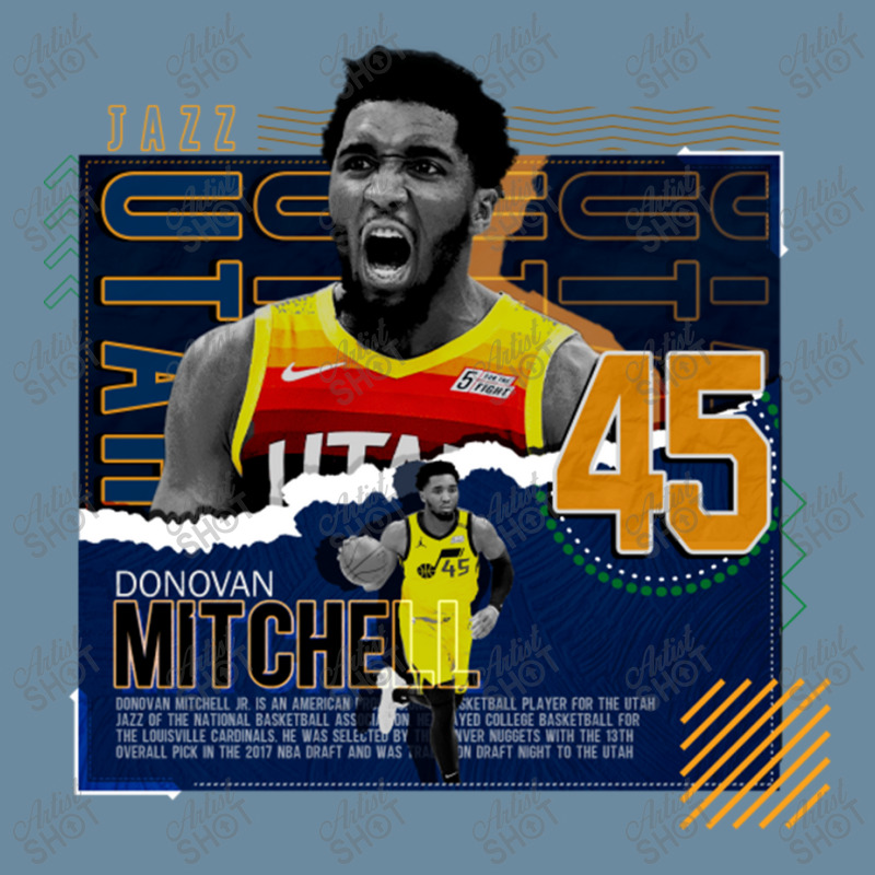 Donovan Mitchell Basketball Urban Heavy T-shirt by grahamlauren | Artistshot