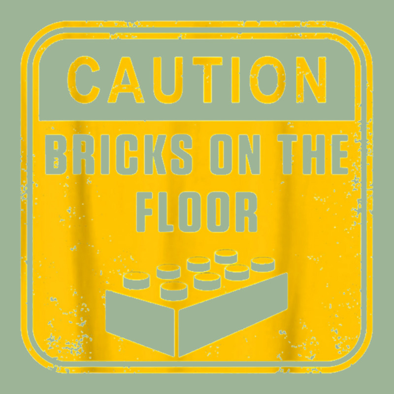 Caution Bricks On Floor Master Builder Building Blocks Urban Heavy T-shirt by saterseim | Artistshot