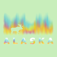 Alaska Reindeer Design With Polar Lights And Moose Pullover Hoodie Urban Pullover Hoodie | Artistshot