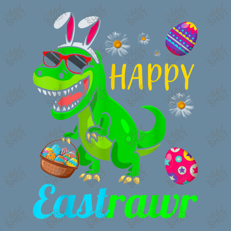 Happy Eastrawr Dinosaur With Bunny Ears And Eggs Basket Urban Pullover Hoodie by asilamiraty | Artistshot