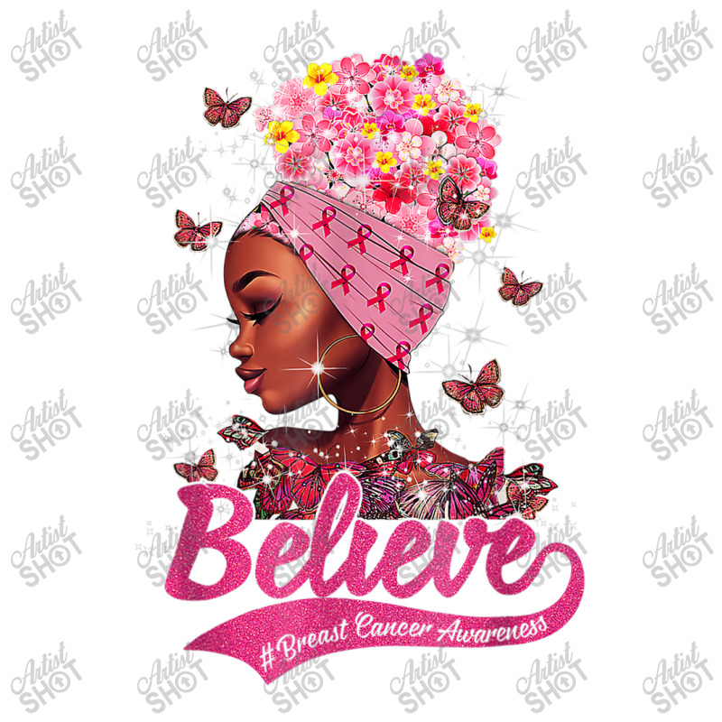 Breast Cancer Awareness Black Woman Warrior Support Believe Pickleball Paddle | Artistshot