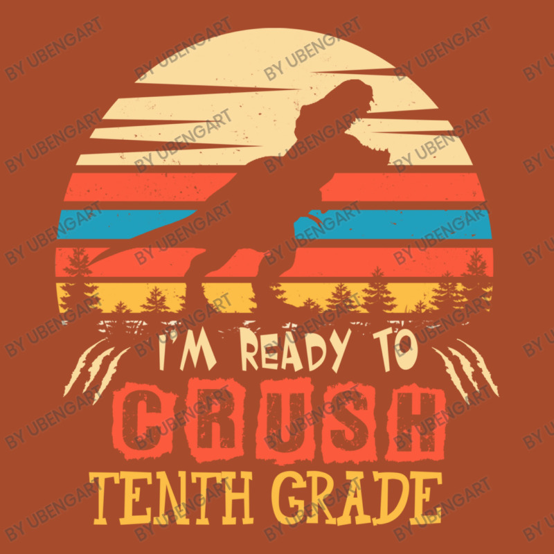 Ready To Crush Tenth Grade Dinosaur Back To School Leatherette Tumbler | Artistshot