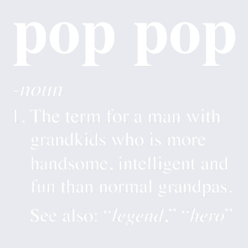 Mens Pop Pop Definition Funny Poppop Dictionary For Men Grandpa T Shir Adjustable Baseball Cap | Artistshot