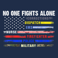 No-one Fight Alone First-responder Heroes Usa American Flag Baseball Cap | Artistshot