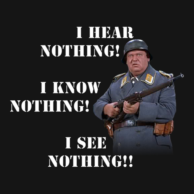 Sgt Schultz Hogan_s Heroes Nothing Quote Mesh cap by cm-arts | Artistshot