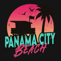 Vintage Panama City Beach Florida Palm Trees Fl Distressed Long Sleeve Mesh Cap | Artistshot