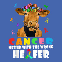 Cancer Messed With The Wrong Heifer Cow Lover Fight Cancer Mesh Cap | Artistshot