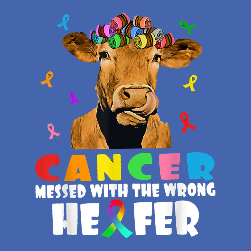 Cancer Messed With The Wrong Heifer Cow Lover Fight Cancer Mesh cap by EdithMcdaniel | Artistshot