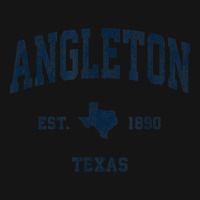 Angleton Texas Tx Vintage Athletic Navy Sports Design Mesh Cap | Artistshot