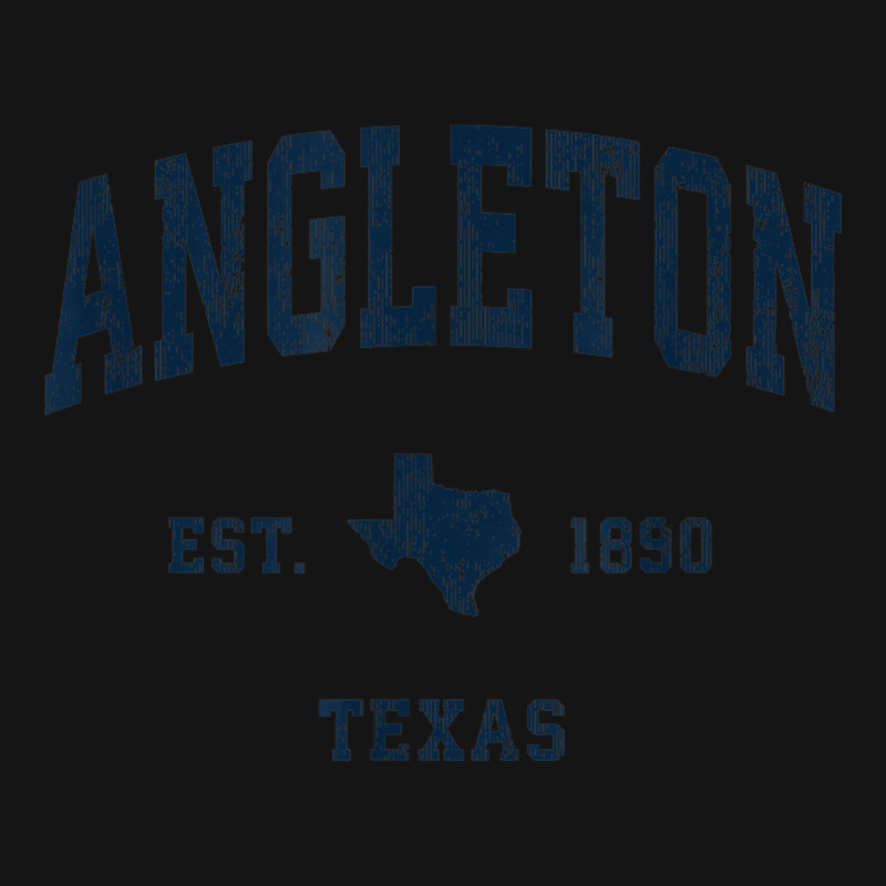 Angleton Texas Tx Vintage Athletic Navy Sports Design Mesh cap by Carnations | Artistshot