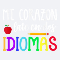 Mi Corazon Late En Dos Idiomas Bilingual T Shirt Trucker Cap | Artistshot