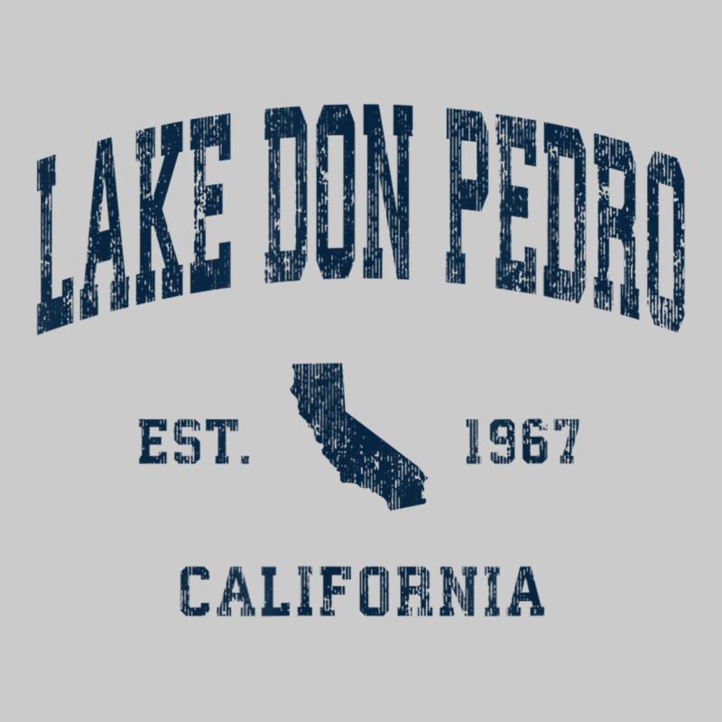 Lake Don Pedro California Ca Vintage Athletic Navy Sports De Flat Bill Snapback Cap by Scout | Artistshot