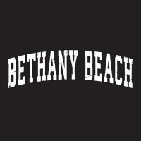 Bethany Beach Delaware Vintage Athletic Sports B&w Print Sweatshirt T-shirt | Artistshot