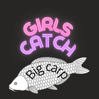 Girls Catch Big Carp Fishing And Angling Mums Fishing Gift. Ladies Fitted T-shirt | Artistshot