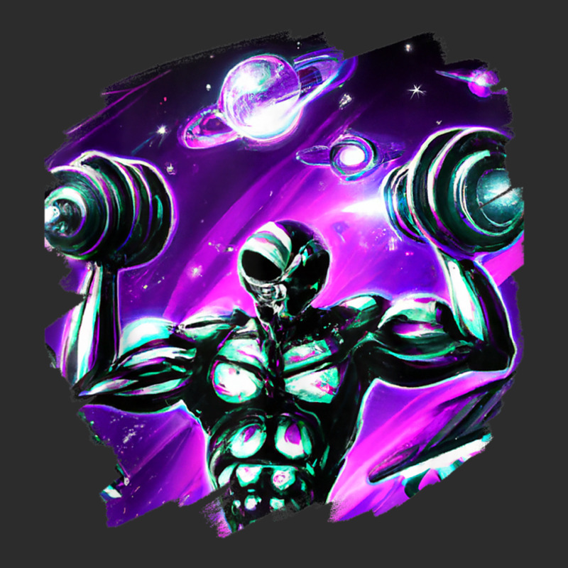 Alien Lifting Weights In Outer Space Alien Weightlifting Tank Top Baseball Cap | Artistshot