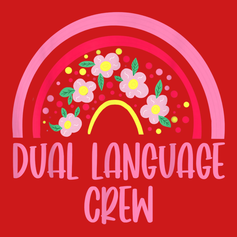 Dual Language Crew Rainbow Bilingual Teacher Dual Language T Shirt Baseball Cap by hankeajrippleex5 | Artistshot