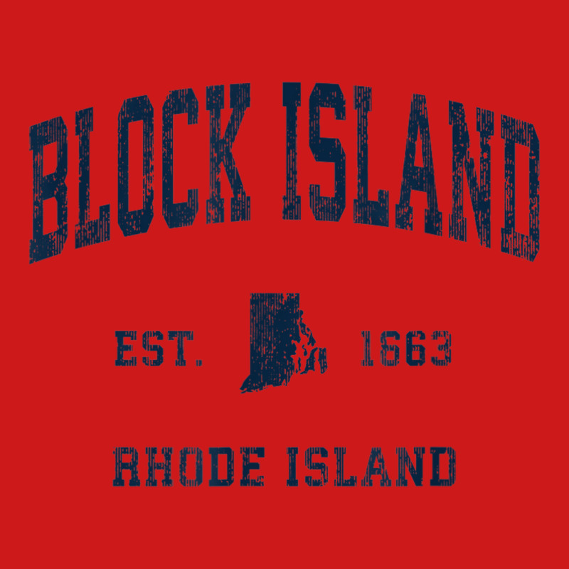 Block Island Rhode Island Ri Vintage Athletic Navy Sports De Baseball Cap by Clinical | Artistshot