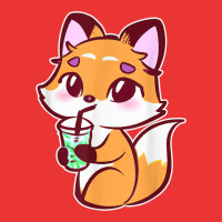 Anime Fox Drinking Bubble Tea Kawaii Mesh Cap | Artistshot