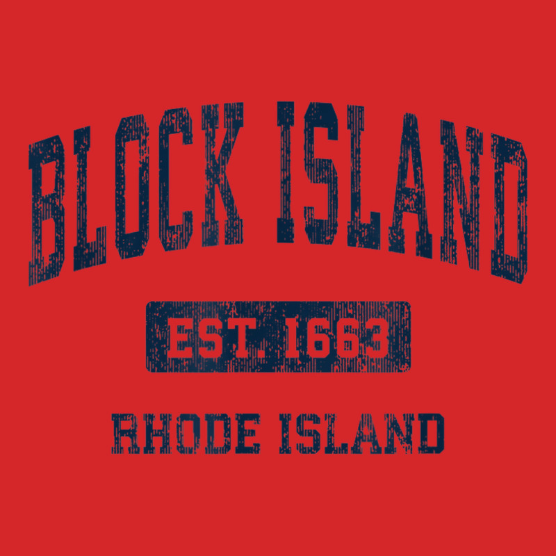 Block Island Rhode Island Ri Vintage Athletic Sports Design Trucker Cap by Deluxe | Artistshot