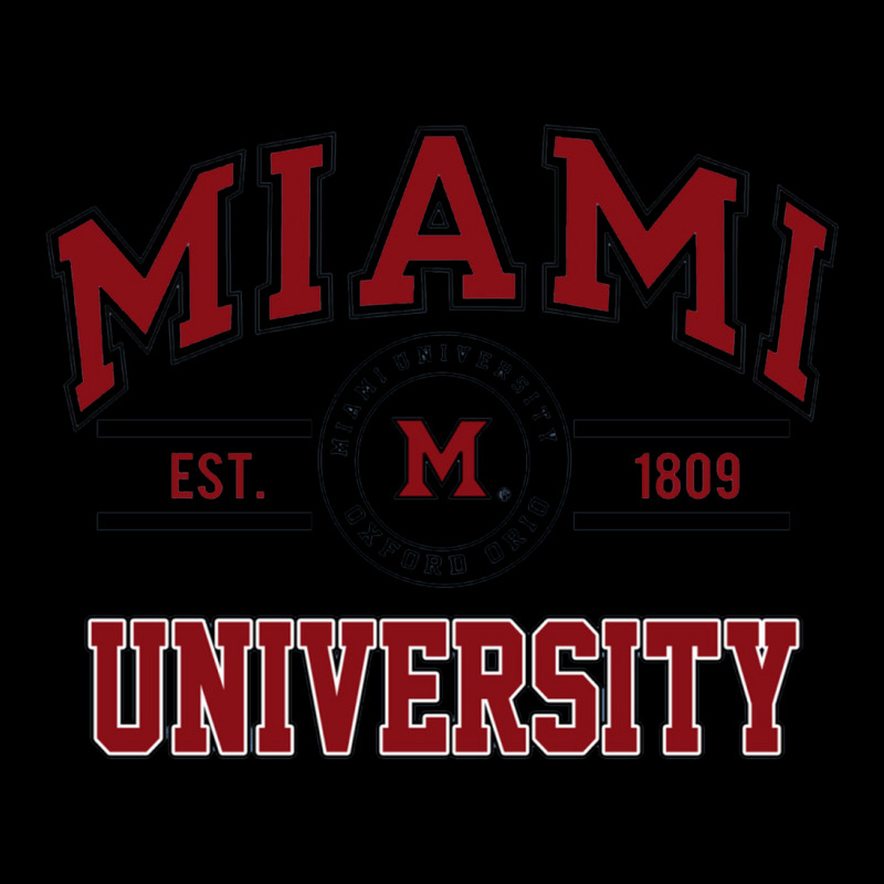 Miami University Oxford Ohio Flat Bill Snapback Cap by cm-arts | Artistshot