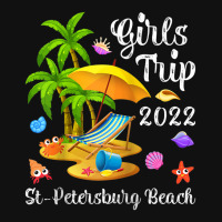 Girls Trip 2022 Summer Vacation Florida St. Petersburg Beach Raglan Ba Baby Bibs | Artistshot