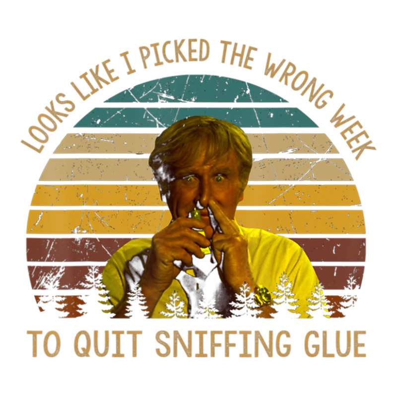 Looks Like I Picked The Week To Quit Sniffing Glue Debie Paper Bag - 10 X 5 X 13 | Artistshot