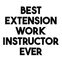 Best Extension Work Instructor Ever Tank Top Double Wine Paper Bag - 6 1/2 X 3 1/2 X 12 3/8 | Artistshot