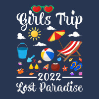 Girls Trip 2022 Summer Vacation Lost Paradise Beach Premium Ladies Denim Jacket | Artistshot