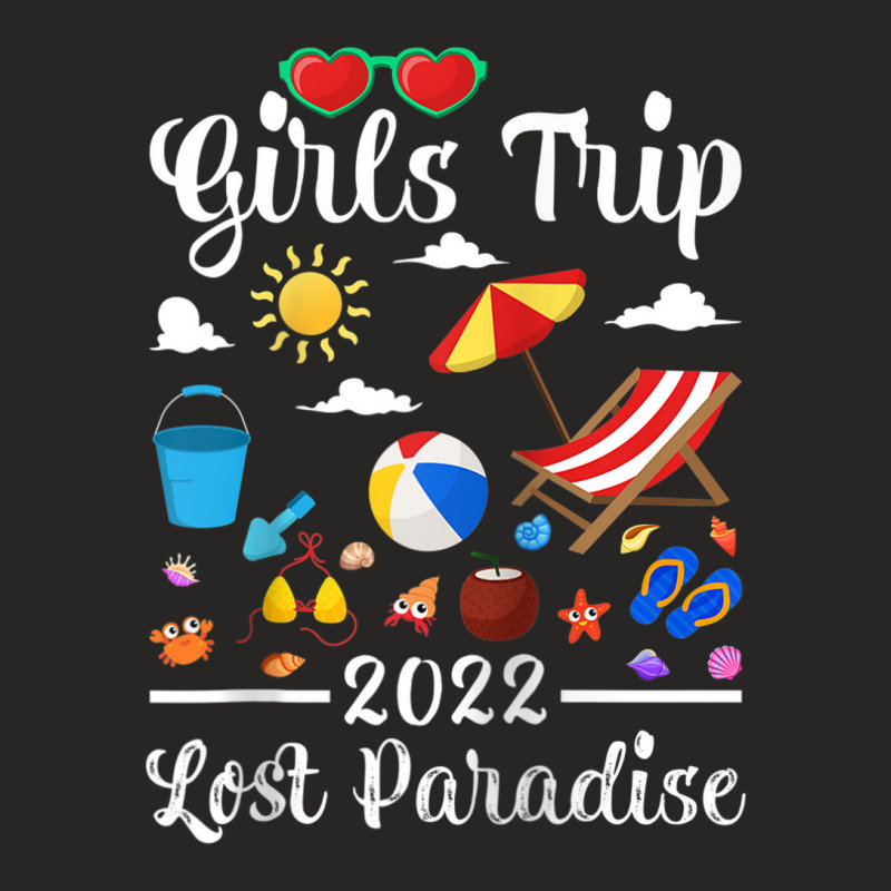 Girls Trip 2022 Summer Vacation Lost Paradise Beach Raglan Baseball Te Ladies Fitted T-Shirt by LemonJack | Artistshot