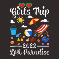 Girls Trip 2022 Summer Vacation Lost Paradise Beach Raglan Baseball Te Racerback Tank | Artistshot