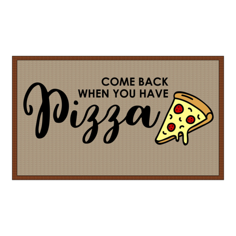 Funny Doormat Come Back When You Have Pizza For Dies Double Wine Paper Bag - 6 1/2 X 3 1/2 X 12 3/8 | Artistshot