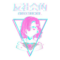 Antisocial Vaporwave Anime Girl Japanese Indie Alt Aesthetic Queen Paper Bag - 16 X 6 X 19 1/4 | Artistshot