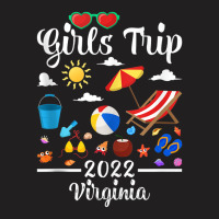 Girls Trip 2022 Summer Vacation Virginia Beach Tank Top T-shirt | Artistshot