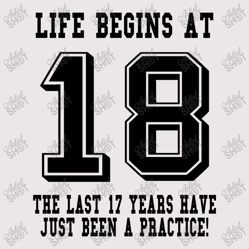 18th Birthday Life Begins At 18 Pocket T-shirt | Artistshot