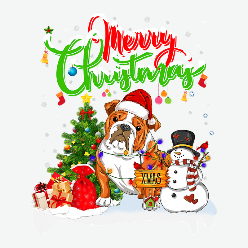 English Bulldog Xmas Lighting Matching Santa English Bulldog Dog Weari Urban Heavy T-shirt | Artistshot