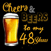 Cheers And Beers To  My 48 Years Pocket T-shirt | Artistshot