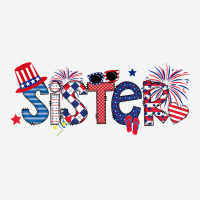 America Sister Flip Flops And Fireworks Sister 4th Of July T Shirt Urban Pullover Hoodie | Artistshot