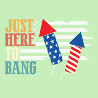 4th Of July Design Just Here To Bang Funny Plus Size Urban Pullover Hoodie | Artistshot