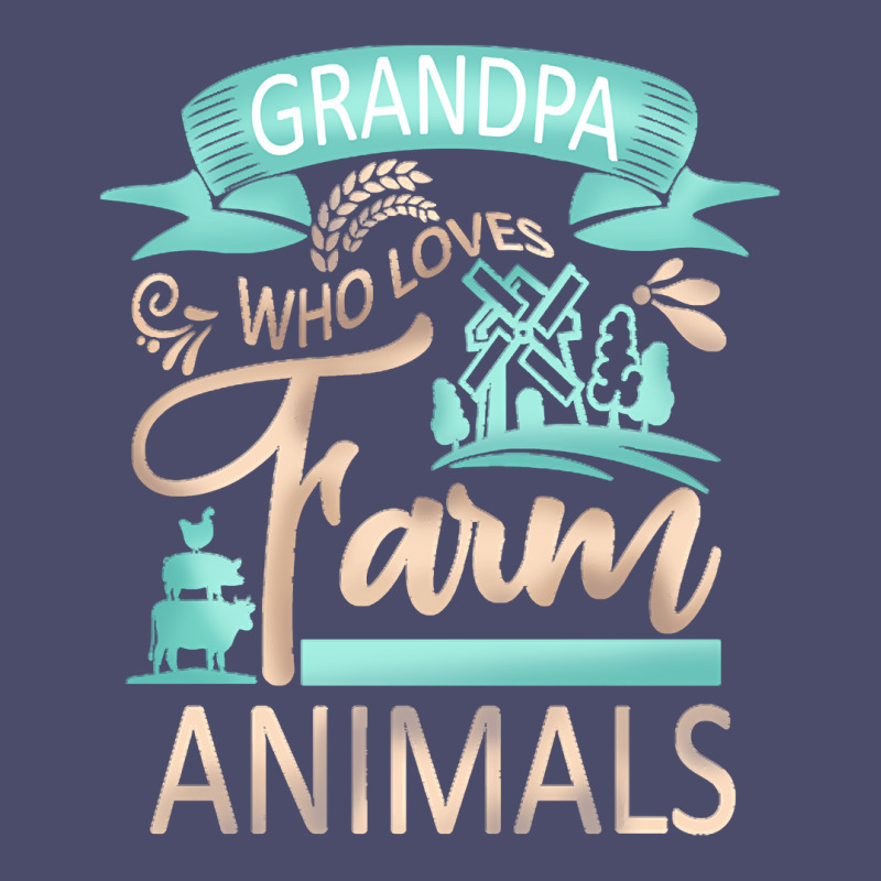 Farm Animals T  Shirt Grandpa Who Loves Farm Animals  Cow Pig Goat Lov Adjustable Baseball Cap by rubenprohaska567 | Artistshot