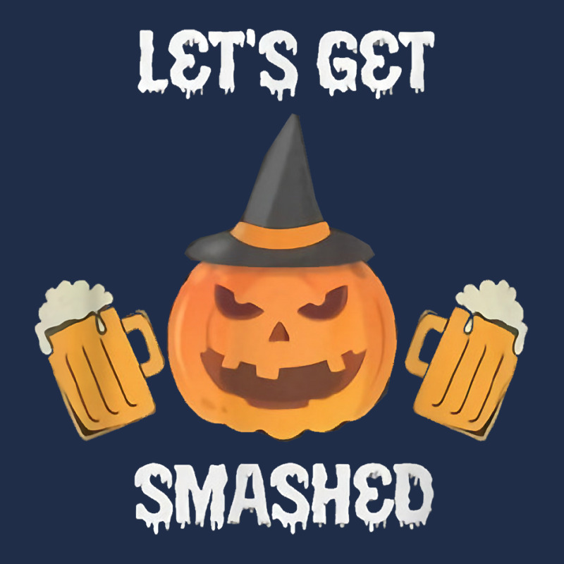 Halloween Pumpkin Let's Get Smashed Beer T Shirt Baseball Cap by cm-arts | Artistshot