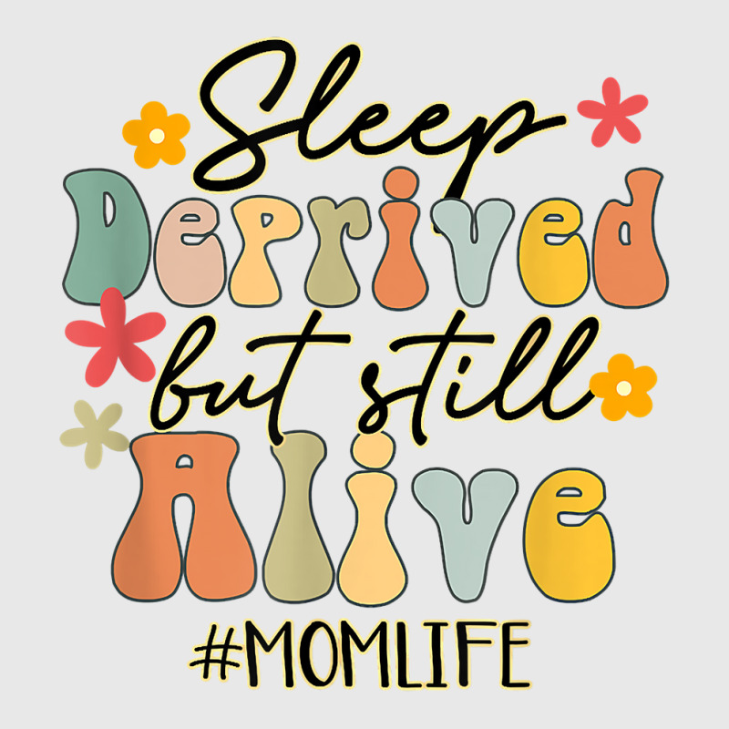 Sleep Deprived But Still Alive Mom Life Funny Mom Groovy T Shirt Baseball Cap by cm-arts | Artistshot