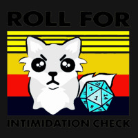 Roll For Intimidation Check Mesh Cap | Artistshot