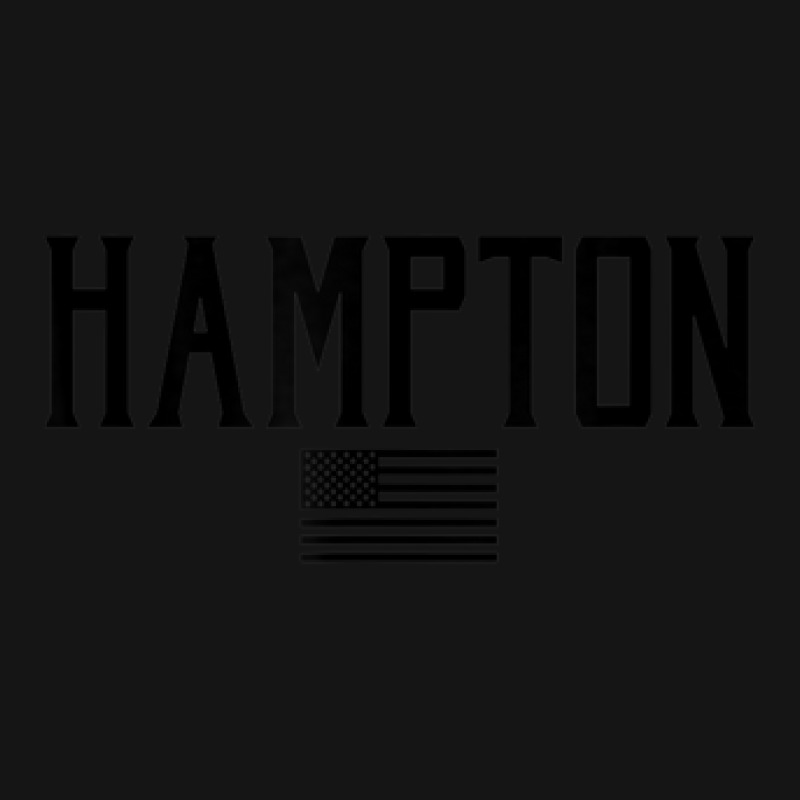 Hampton Us Flag Olive Green With Black Print Mesh Cap | Artistshot