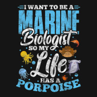 I Want To Be Marine Biologist So Life Has A Porpoise Grunge Mesh Cap | Artistshot