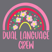 Dual Language Crew Rainbow Bilingual Teacher Dual Language T Shirt Mesh Cap | Artistshot